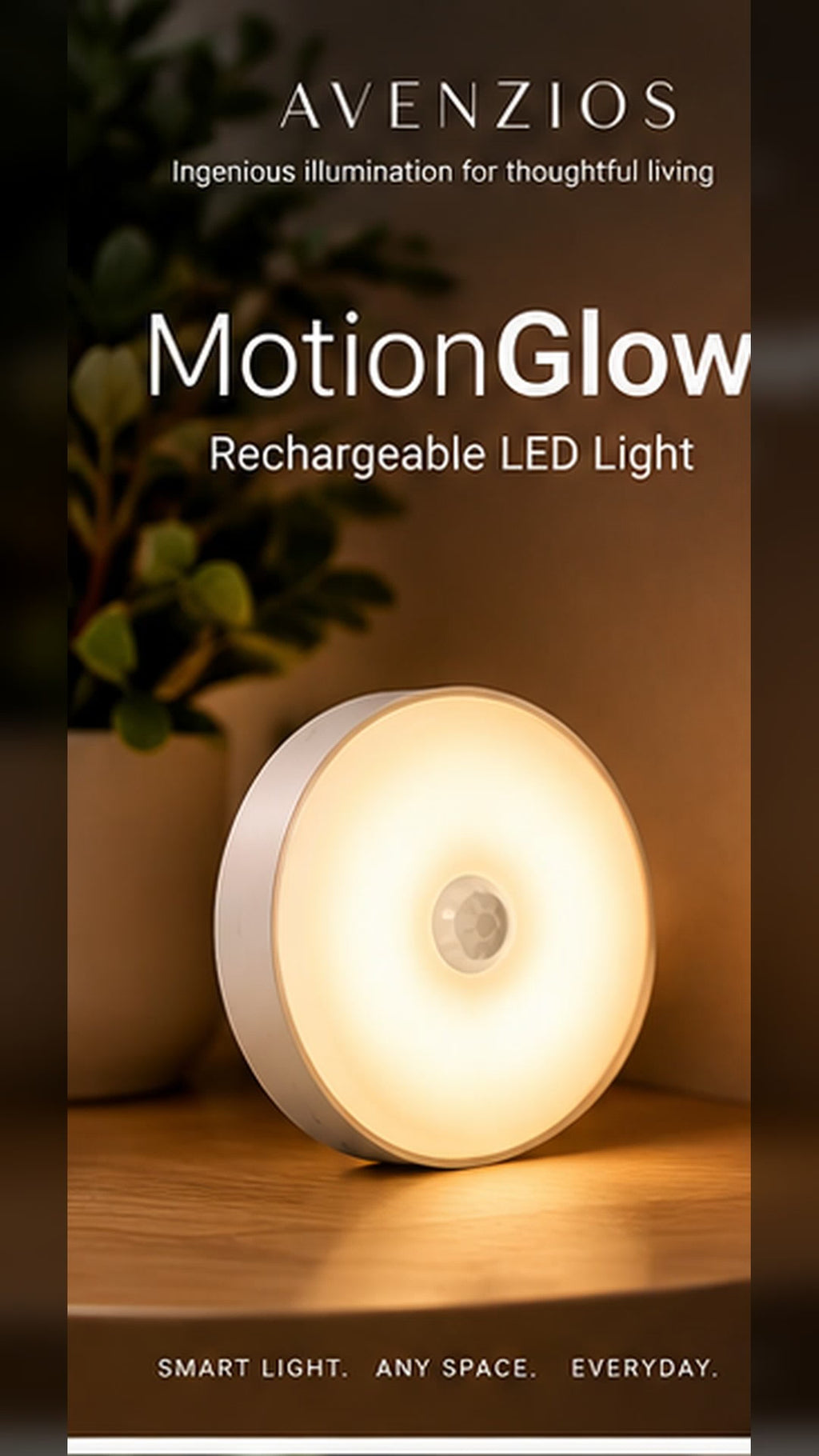 Avenzios™ MotionGlow Rechargeable LED Light